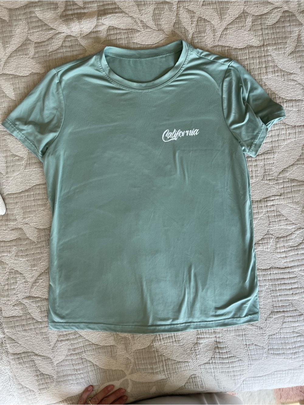 California Script Short Sleeve Tee - Sage
